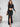 Ruched Long Sleeve Top and Slit Skirt Set
