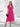 Pleated Surplice Tie Waist Midi Dress