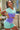 Contrast Round Neck Sports Top and Shorts Set